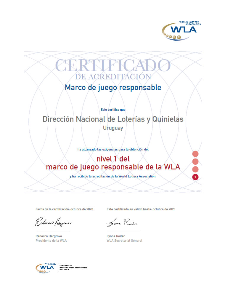 Certificado WLA para DNLQ