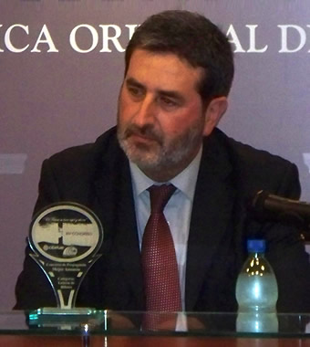 Luis Gama Director Nacional de Lotería Uruguaya  y Presidente de CIBELAE